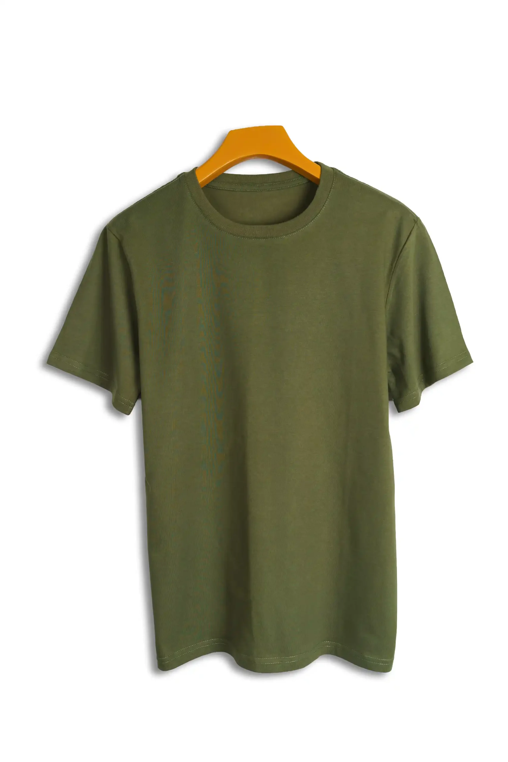 Green-Melange Cotton T-Shirts